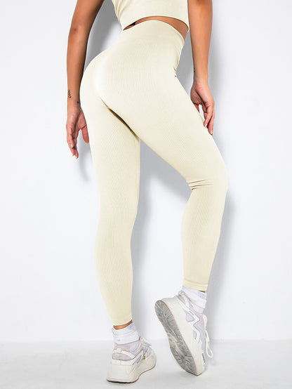 3-Pack Seamless Ribbed Leggings – Soft, Slimming & High-Waisted for Yoga & Fitness!