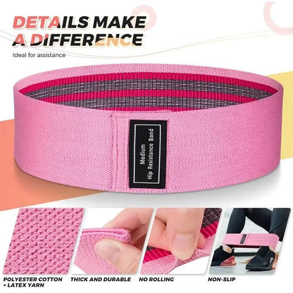 1/2/3PCS Elastic Bands Fitness Resistance Bands Yoga Pilates Circle Expander Bands Gym Training Workout Equipment