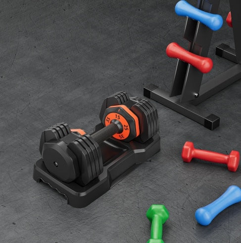 10-in-1 Adjustable Dumbbell Set – Fast & Versatile Home Gym Solution!